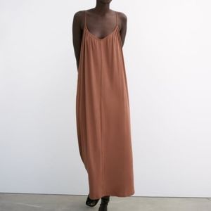 Zara Brown Maxi Dress